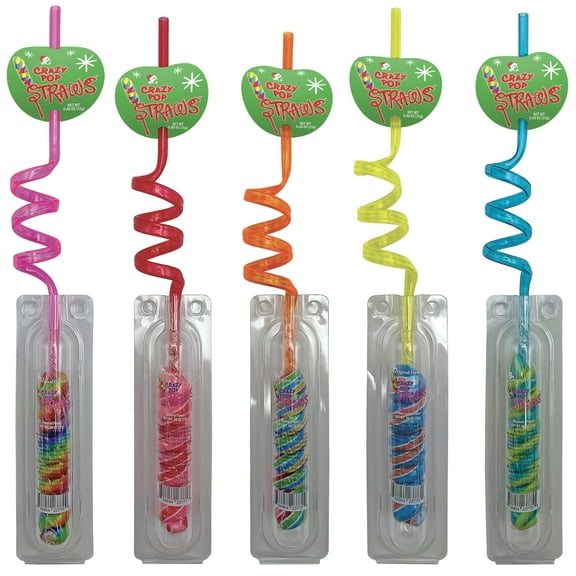 Holiday Crazy Pop Straws