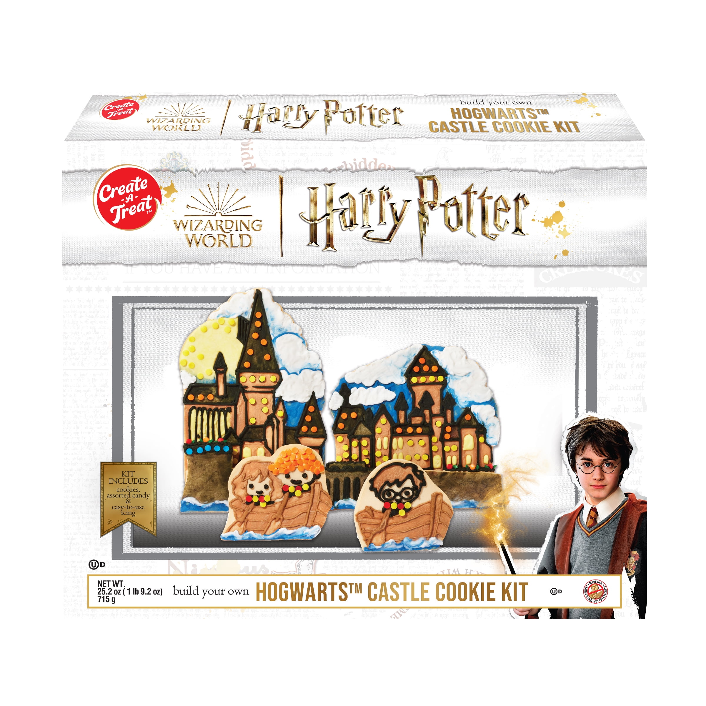 Holiday Create A Treat Harry Potter Hogwarts Castle Kit, 25.2 oz, 1 Count, New, Regular,Shelf-Stable