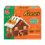 Create a Treat Reese's Chocolate Holiday House Cookie Kit, 24.4 oz, Regular Size, Contains Peanuts (Baked, Decorating Kit)