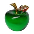thumbnail image 1 of Holiday Crystal Apple Ornament Green Glass Decoration with Gift Box Christmas Eve Gift Collectible Display Piece, 1 of 6