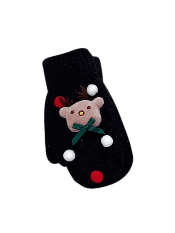 Holiday Cute Knit Gloves Warm For Adults