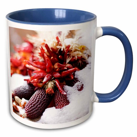 3drose, Holiday Décor, Santa Fe, New Mexico, Usa - Us32 Jmr1298 - Julien Mcroberts, 11oz Two-tone Blue Mug