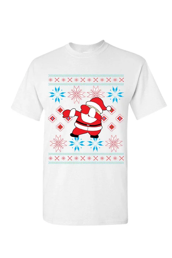 Holiday Dab Sweater Humor Fun Festive Cozy Winter Cheer Art Unisex T-Shirt, up to size 5XL