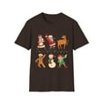 thumbnail image 1 of Holiday Dancing Santa Reindeer Snowman Elf Gingerbread Tee, 1 of 6