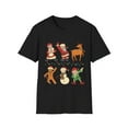 thumbnail image 1 of Holiday Dancing Santa Reindeer Snowman Elf Gingerbread Tee, 1 of 6