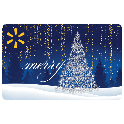 Holiday Dazzling Tree Walmart Gift Card