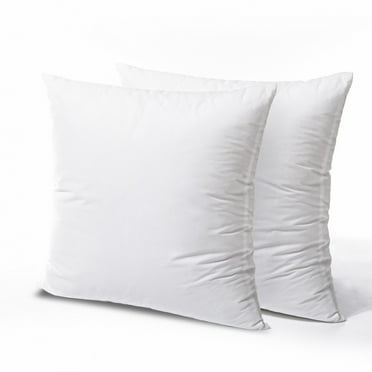Holiday Deal Selection Phantoscope Hypoallergenic Square Form Sham Stuffer Throw Pillow Insert,22" x 22", 2 Pack