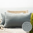 thumbnail image 1 of Holiday Deal Selection Phantoscope Summer Waterproof Square Cusion Outdoor Decorative Throw Pillow for Patio, 12" x 20", Gray, 2 Pack, 1 of 1