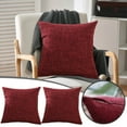 Holiday Deal Selection Textural Linen Decorative Throw Pillow Cover For