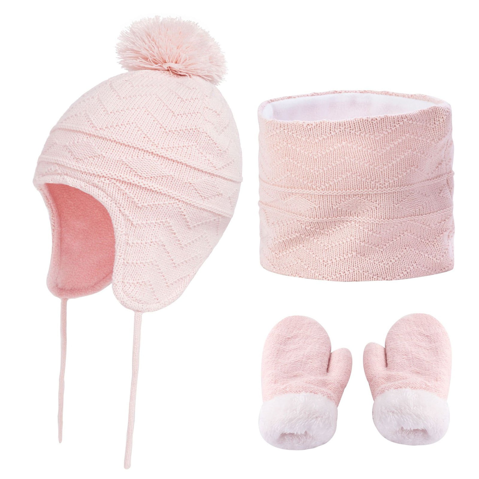 Holiday Deals 2023! itsun Toddler Hat and Glove Set, Children's Velvet