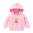 thumbnail image 1 of Holiday Outfits AJTQTH Everything Will Be Ok Print Long Sleeve Hoodies for Kids Boys Girls Casual Fall Winter Warm Hooded Pullover Sweatshirts Fashion Oversized Baggy Outwear Coat Pink 3-4 Years, 1 of 2