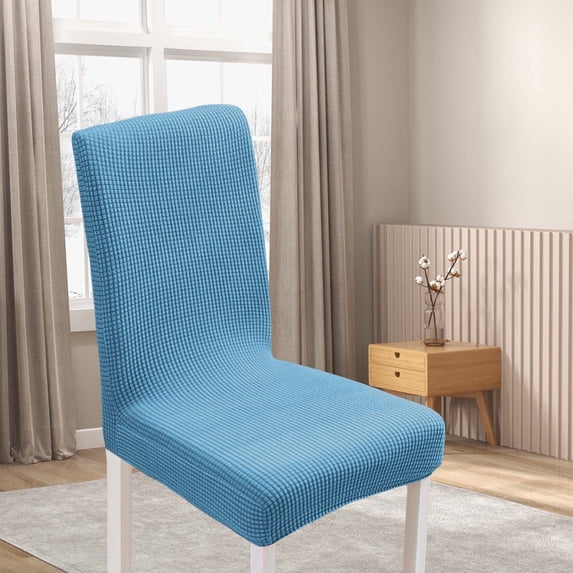 Asxite Chair Covers, Dining Room Chair Cover Kitchen Cover Chair Chair Elastic Stretch Cushion Color 11 Light Blue