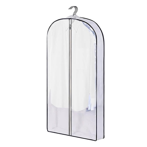 Asxite Hang Storage Organizer, Garment Bag Suit Bag for Closet Storage And Travel Foldable Garment Bag With Two Transparent Window for Hanging Clothes Travel Suit Bag