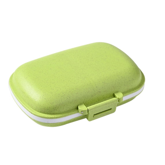 Asxite Storage Containers, Travel Organizer 1 Pack 8 Compartments Daily Case Small Box for Pocket Purse Portable Container Organizer