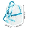 thumbnail image 1 of PRETXORVE Transparent Backpack Transparent Mini Backpack Suitable for Students' Bags, 1 of 8