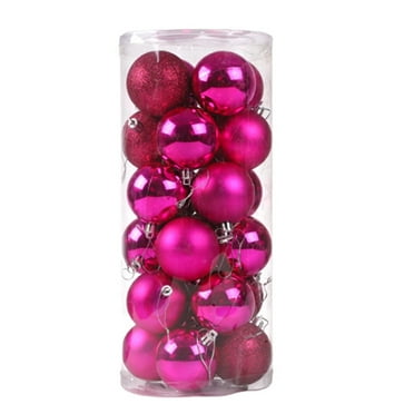 Holiday Deals Bigersell Plastic Ornaments for Christmas Tree New 60mm Christmas Tree Ball Bauble Hanging Home Party Ornament Decor Pinky