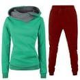 thumbnail image 1 of Ohufall 2 Piece Outfits for Women,Fall Winter Outfits Sports Tracksuits Long Sleeve Pullover Hoodies Pants Suit,Sweatshirt for Women, 1 of 3