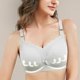thumbnail image 1 of Ohufall Nursing Bras Ladies Comfortable Breathable No Steel Ring Front Buckle Breastfeeding Bra Woman Underwear, 1 of 7
