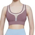 thumbnail image 1 of Holiday Deals! Ohufall Sports Bras for Women Clearance, Women's Sports Bra Fitness Running Shockproof Yoga Tank Top Front Zipper No Steel Ring Comfort Sports Bra, 1 of 6