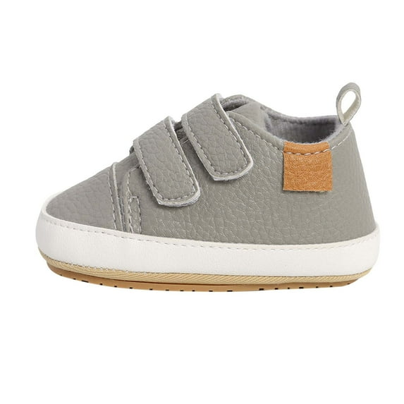 Ohufall Toddler Shoes Baby Boys Girls Shoes Non-Slip Rubber Sole High-Top Infant First Walking Shoes Toddler Crib Shoes Newborn Loafers Flats