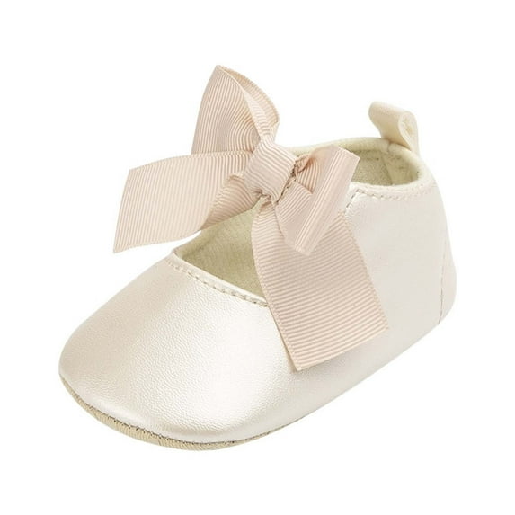 Holiday Deals! Ohufall Toddler Shoes Toddler Kid Baby Girls Princess Cute Toddler Silk Bow-Knot Soft Sole Shoes Clearance