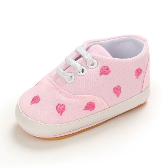 Borniu Toddler Shoes Toddler Kids Baby Boys Girls Star Heart Flat Rubber Non-Slip Walking Shoes