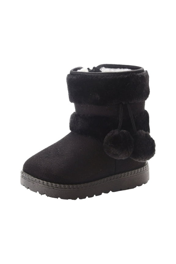 Toddler Shoes Toddler Snow For Boys Girls Kids Outdoor Shoes Non Slip Booties With Side Zipper