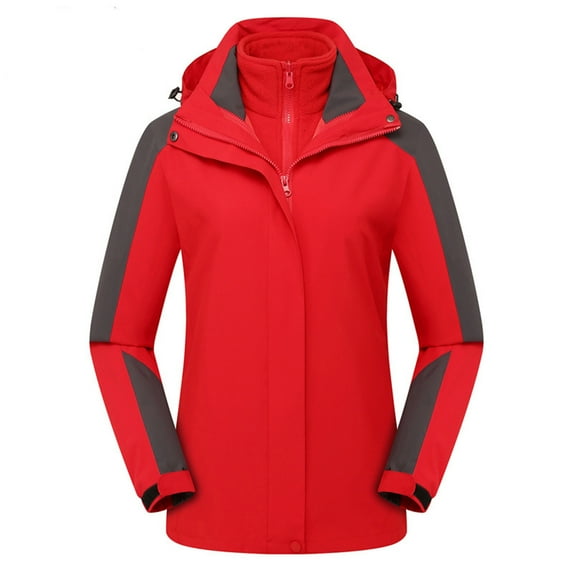 Ohufall Trench For Women Rain Jacket Outdoor Hooded Raincoat Lightweight Windbreaker Trench Coat