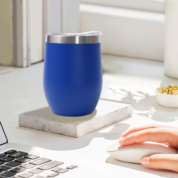 Holiday Deals! QTOCIO Water Bottles, 12oz Mug Double Layer Vacuum Small Beer Mug Mini U-Shape Stainless Steel Cups