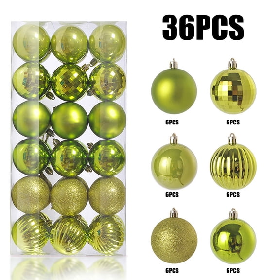 karymi 36Pcs 3 cm Christmas Tree Ball Hanging Christmas Decorations Home Party Decor Christmas Ornaments Set Christmas Ball Ornaments Christmas Party Supplies Party Supplies