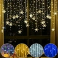 thumbnail image 1 of karymi 4 m 96 LED Snowflake Light String Christmas Lights Wedding Holiday Decorations Plastic Light String Party Supplies Christmas Decorations Christmas Ornaments Christmas Gifts, 1 of 3