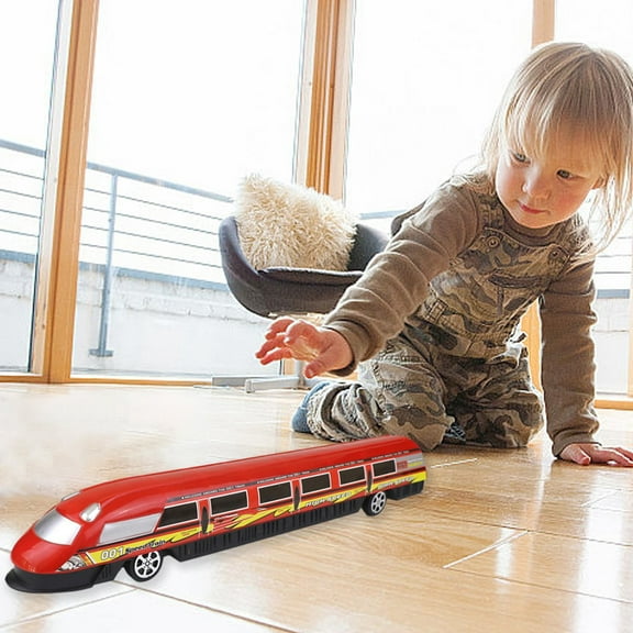 Holiday Deals karymi Children's Simulation High-speed Rail Train Model Toy Kids Toys Car Trolley Toy City Train Toy Women Gifts New & Trending Hottest Deals