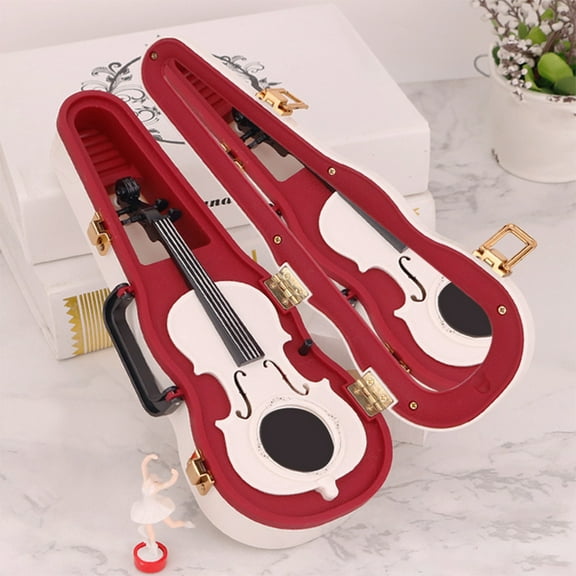 karymi Medium Violin Music Box Rotating Girls Music Box Girls Holiday Gift Birthday Gift Christmas Gifts for Kids up to 90% off