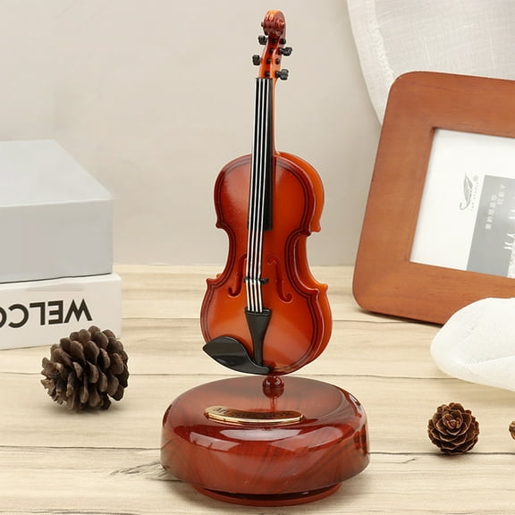 karymi Violin Music Box Music Box Boys Girls Violin Rotation Send Children Birthday Gifts Holiday Gifts Toys for Ages 5-7 Weekly flyer Week