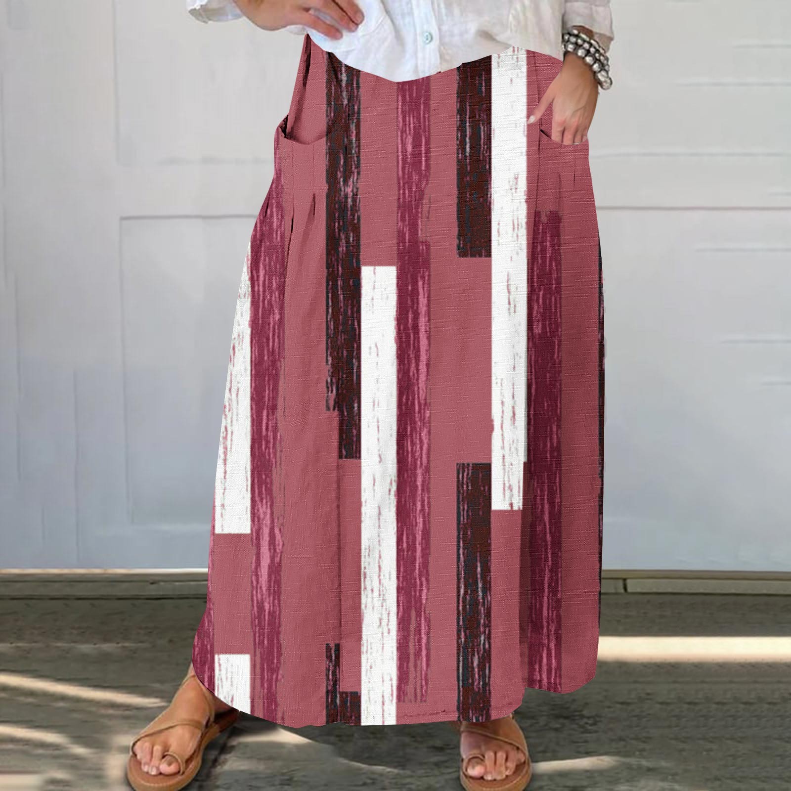 Long Skirt Set- Backout Plunge Neck main image 1