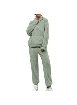 Dropship Women's Sherpa Fleece Pajamas Flannel Sleepwear Soft