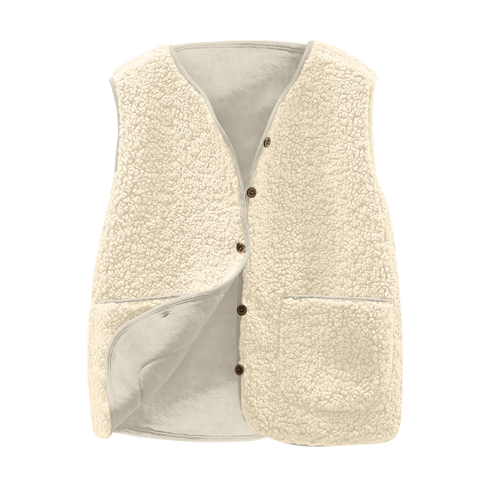 9.89 For Fleece Sherpa Vest Tops For Women** Use Sales-aholic Code