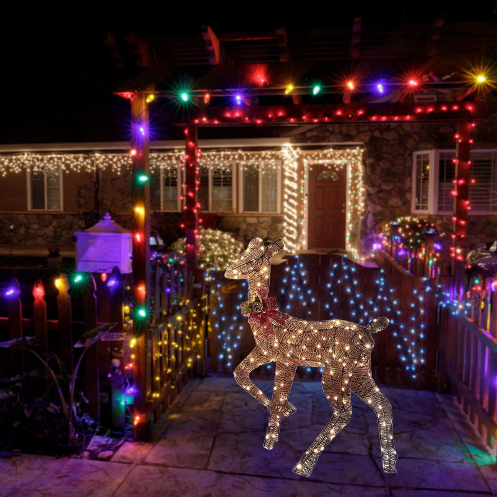 Holiday Decor Christmas Christmas Centerpieces Christmas Deer Lighting