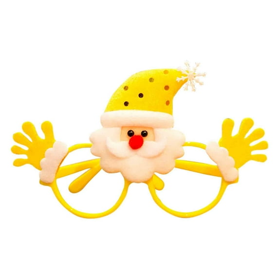 Holiday Decor Matoen Christmas Glasses Glitter Holiday Party Glasses Frames Christmas Decoration Accessories Costume Eyeglasses for Christmas Parties Holiday Favors (One Size Fits All)