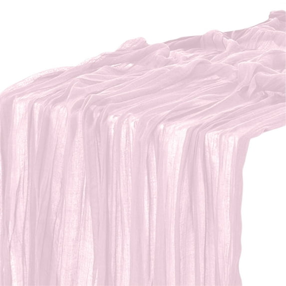 Holiday Decor New Boho Gauze Green Wedding Table Runner Fabric Kitchen Dining Holiday Table Decor for Home Party Indoor, K