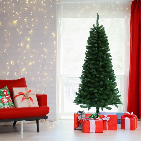 Holiday Decor by Factory Essentials 7 Feet Height PVC Hinged Christmas Tree with 735 Tips 7 Feet Height PVC Hinged Christmas Tree with 735 Tips