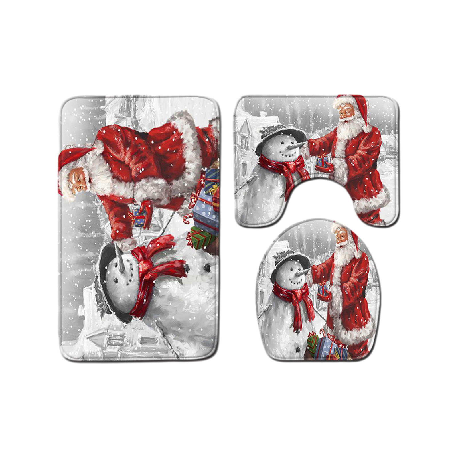 Holiday Decor up to 65 off Meitianfacai 3Piece Christmas Bathroom