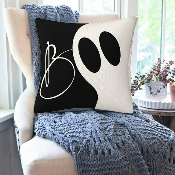 Holiday Decorations Home Party Sofa Pillow Cover Pumpkin Cushion Pillow Cover Halloween Decorations Decoration Outdoor Pillow Black Throw Pillow Covers for Sofa Bed Out