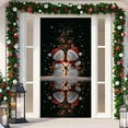 thumbnail image 1 of Holiday Decorative Tapestry Door Sign for Parties - Cow and Snowman Theme Door Curtain for Home and Festive Events, 1 of 5