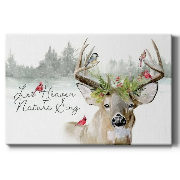 Holiday Deer Collection A- Gallery Wrapped Canvas