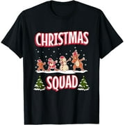 Holiday Delight: Jolly Santa, Sweet Gingerbread, and Frosty Snowman - The Perfect Festive Trio Tee