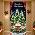 thumbnail image 1 of Holiday Design Merry Christmas Banner Decorative Cardinal Nature Theme for Home Decoration Seasonal Festivities Indoor Decor, 1 of 9