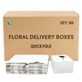 Holiday Designs Medium Quick Fold Florist Delivery Box, Corrugated
