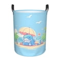 thumbnail image 1 of Holiday Dinosaur Laundry Hamper Small Storage Basket/Toy Organizer/Dirty Clothes Bucket, 1 of 5