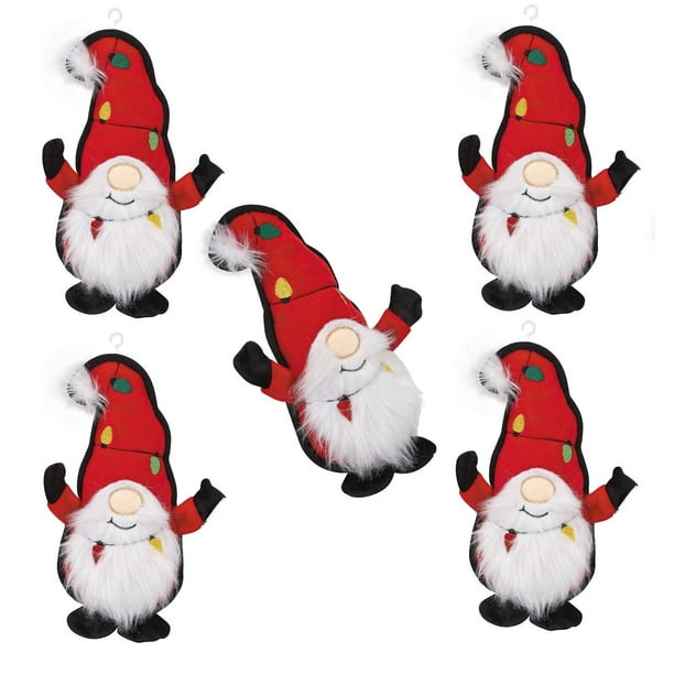 ドッグフード santa Holiday Dog Toy Santa Light Sewn Decals on Super Cute Soft